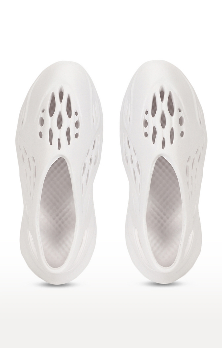 Truffle Collection | Women's White PU Casual Slip-ons 3