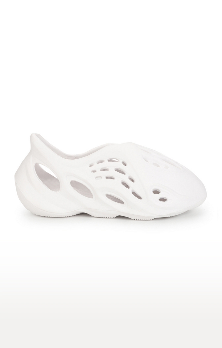 Truffle Collection | Women's White PU Casual Slip-ons 1