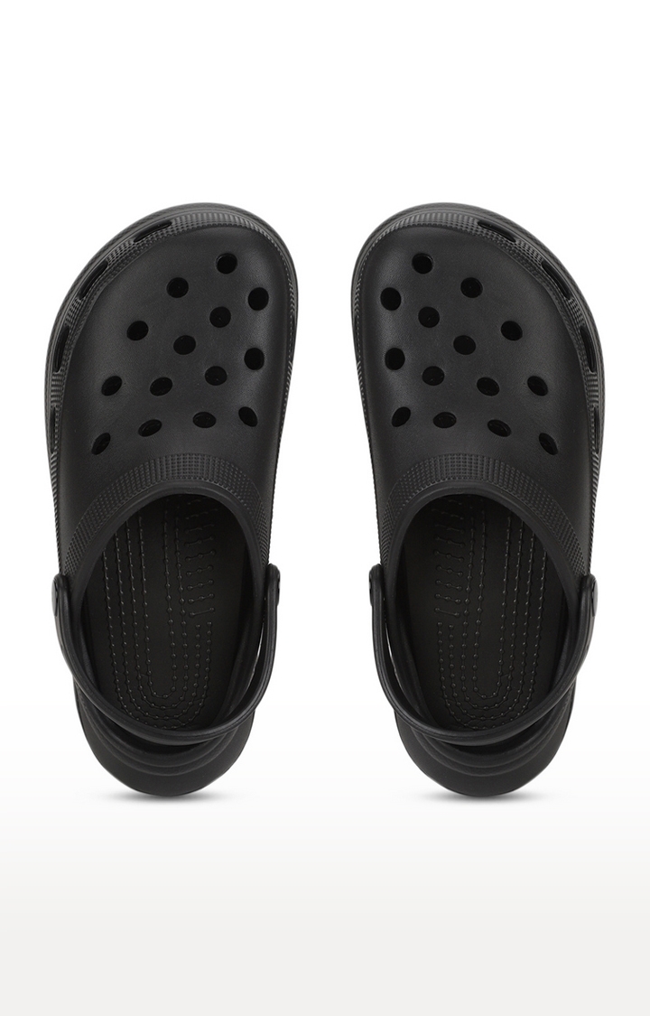 Truffle Collection | Women's Black PU Slip-On Crocs Flats 3