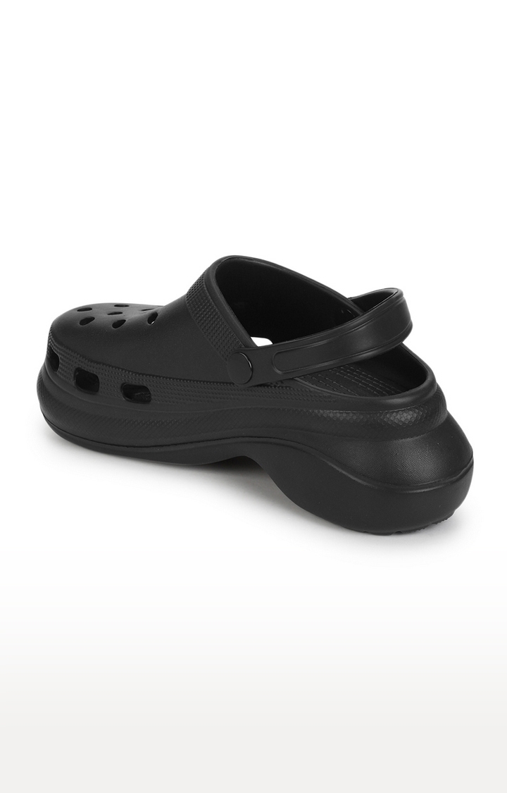 Truffle Collection | Women's Black PU Slip-On Crocs Flats 2