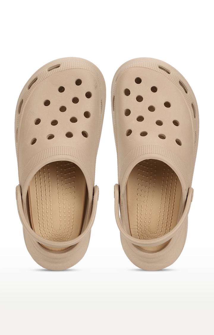 Truffle Collection | Women's Nude PU Slip-On Crocs Flats 3