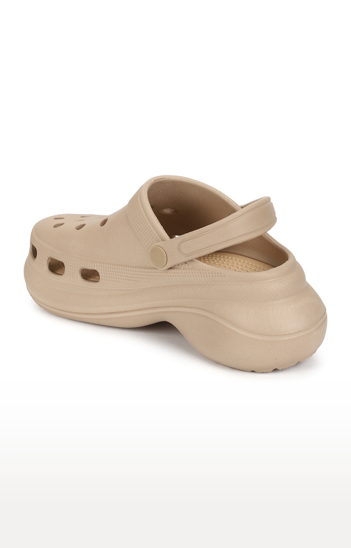 Truffle Collection | Women's Nude PU Slip-On Crocs Flats 2
