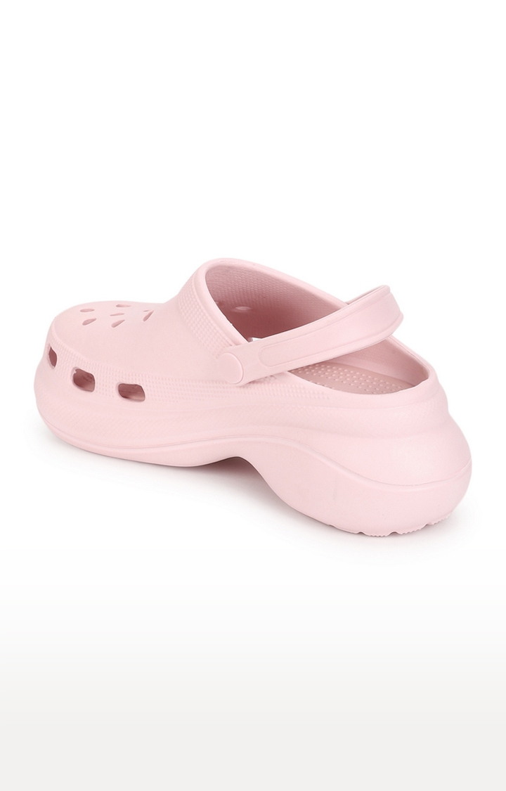 Truffle Collection | Women's Pink PU Slip-On Crocs Flats 2