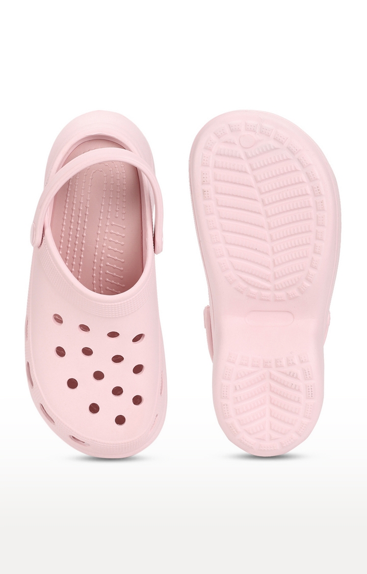 Truffle Collection | Women's Pink PU Slip-On Crocs Flats 4