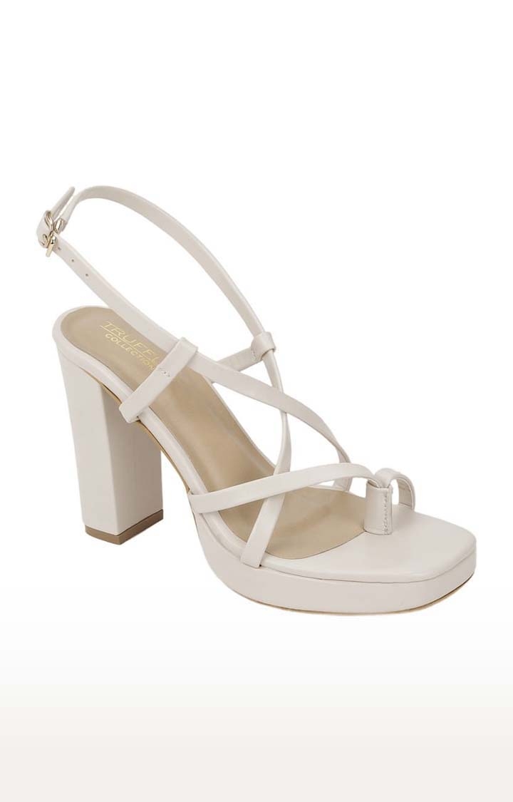 Buy online Pink Pu Ankle Strap Sandals from heels for Women by Truffle  Collection for ₹1800 at 50% off | 2024 Limeroad.com