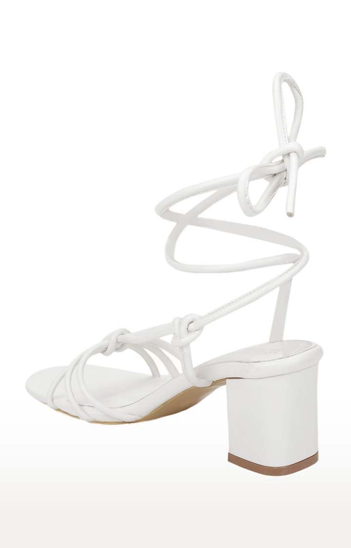 Buy SHOETOPIA Shoetopia Stylish Strappy White Block Heeled Sandals For  Women & Girls | Shoppers Stop