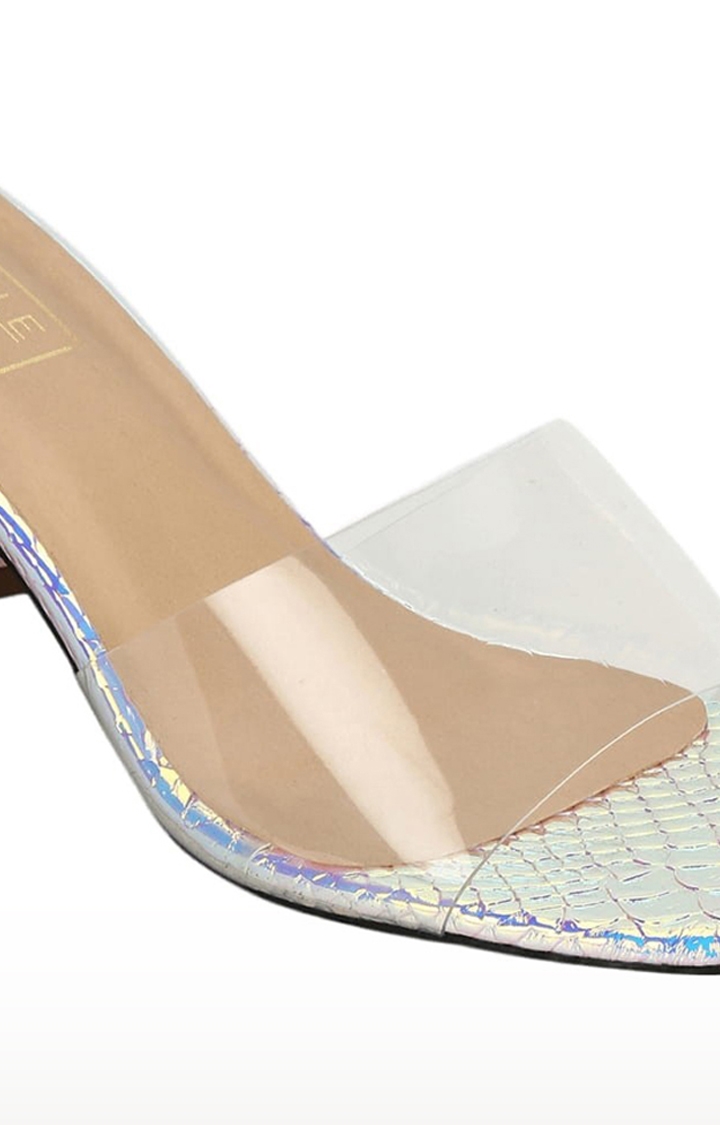 Truffle Collection wide fit clear heeled sandals in beige | ASOS | Sandals  heels, Heels, Women shoes