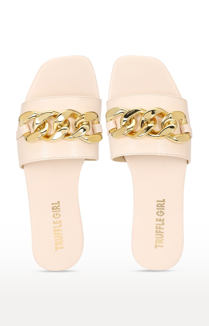 Putty PU Gold Chain Slides