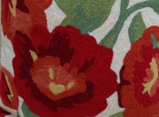 HOLLYHOCK WHITE ORANGE