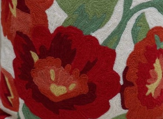 HOLLYHOCK WHITE ORANGE