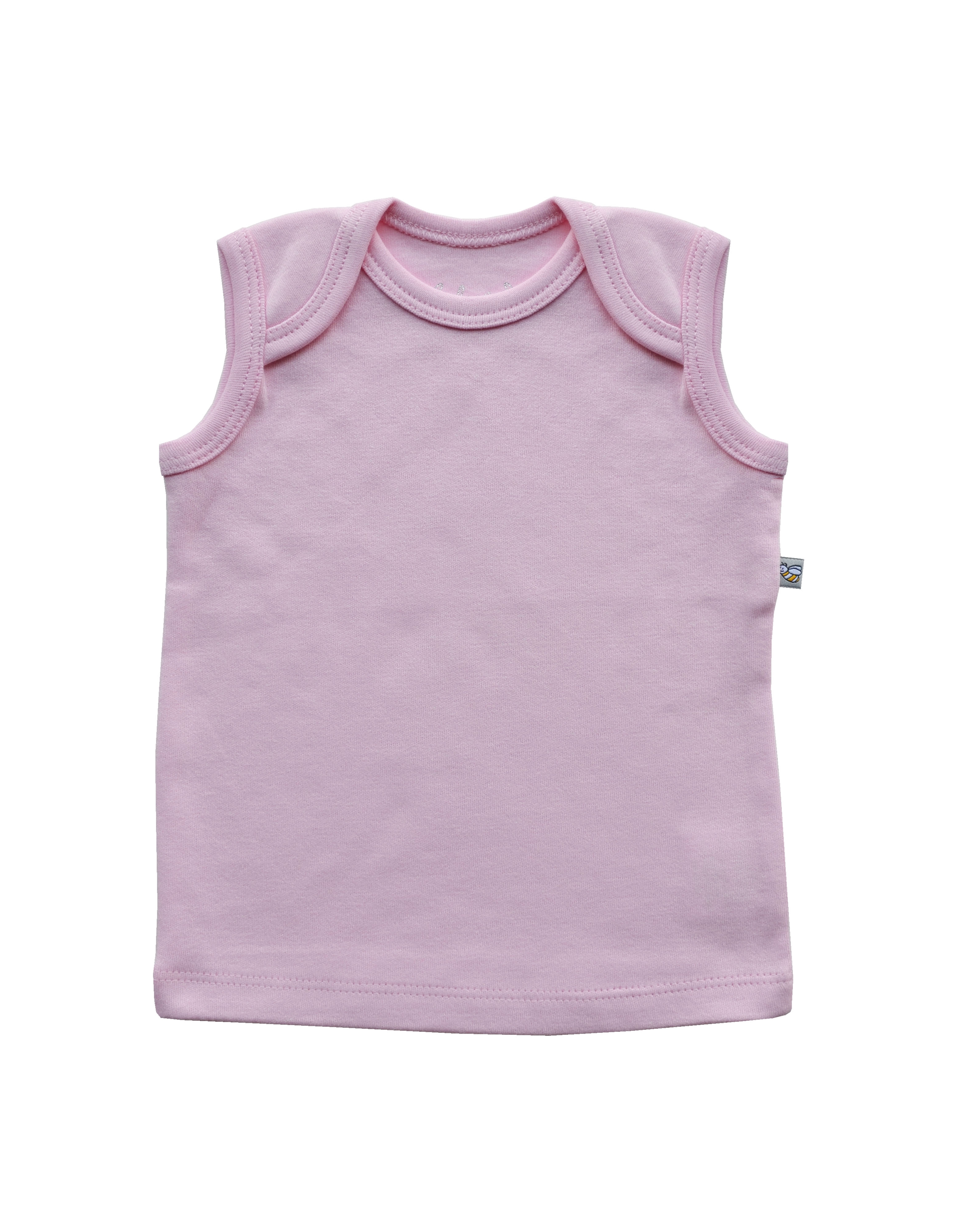 Babeez | Pink Vest (100% Cotton Interlock Biowash) undefined
