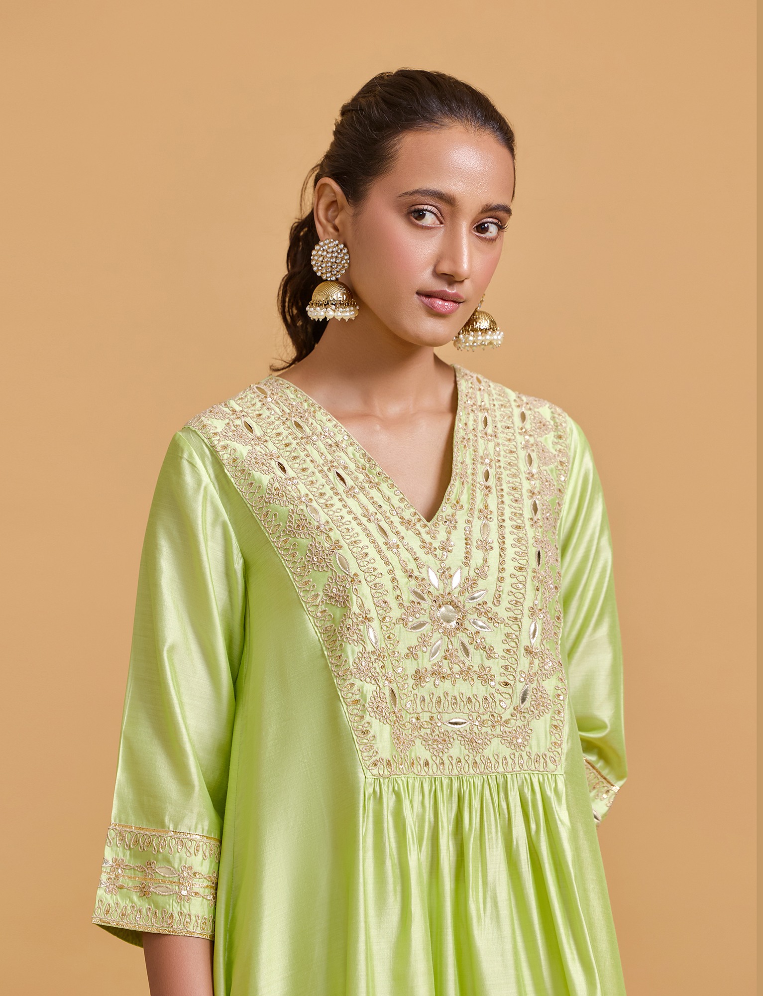 Zeenat Pista Kurta Salwar Set