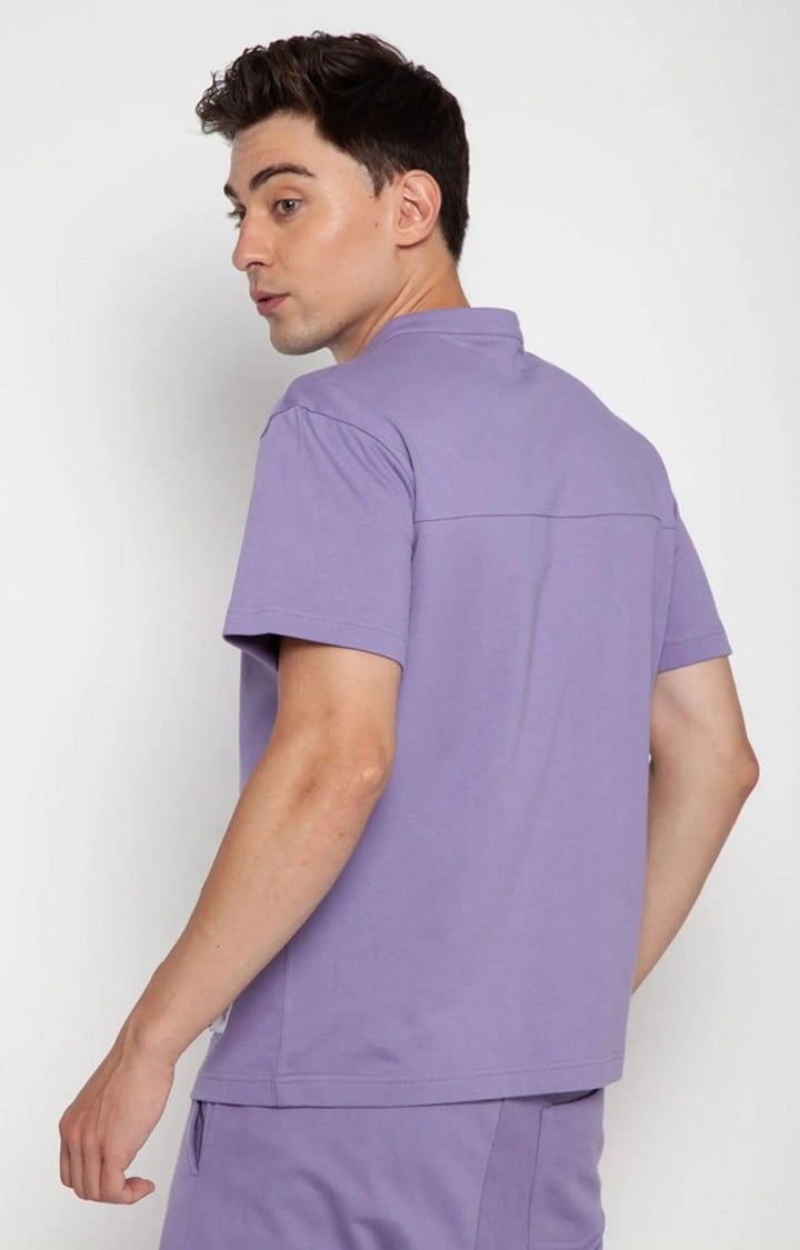 Purple Haze Oversized Detail T-Shirt