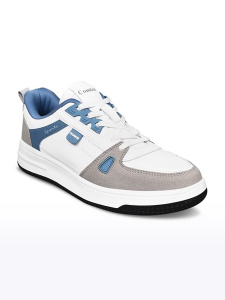 Men's Blue Synthetic Sneakers
