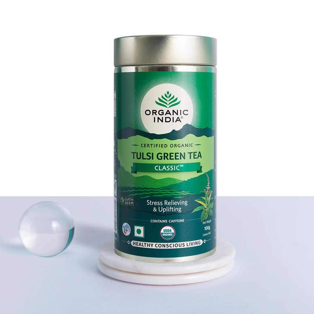 Tulsi Green Tea Classic Tin ( Organic India, Lucknow )