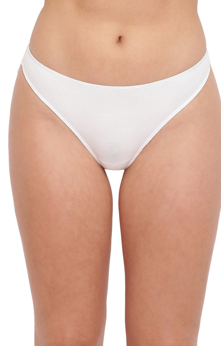 BASIICS by La Intimo | Black and White Spank Me Naughty Thong Pack of 3 1