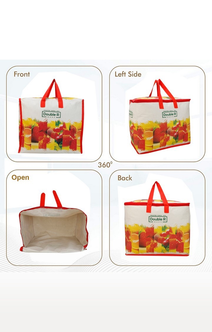 DOUBLE R BAGS | Double R Bags Canvas Shopping Grocery Vegetable Bag With Reinforced Handles (Pack Of 2) 6