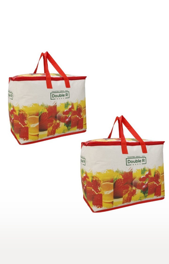 DOUBLE R BAGS | Double R Bags Canvas Shopping Grocery Vegetable Bag With Reinforced Handles (Pack Of 2) 0