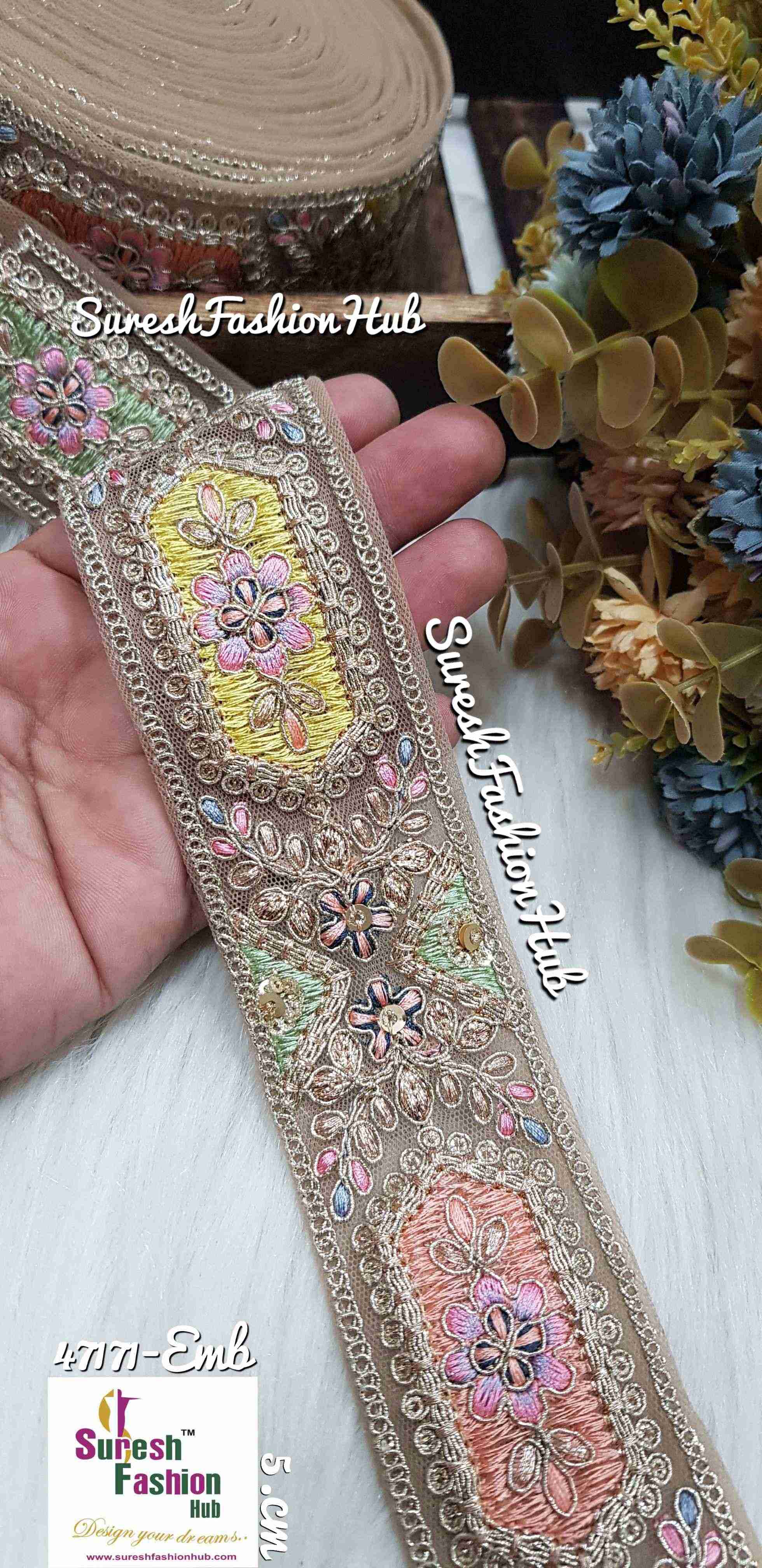 SabyaSachi-Inspired Multi-Color Elegance Lace