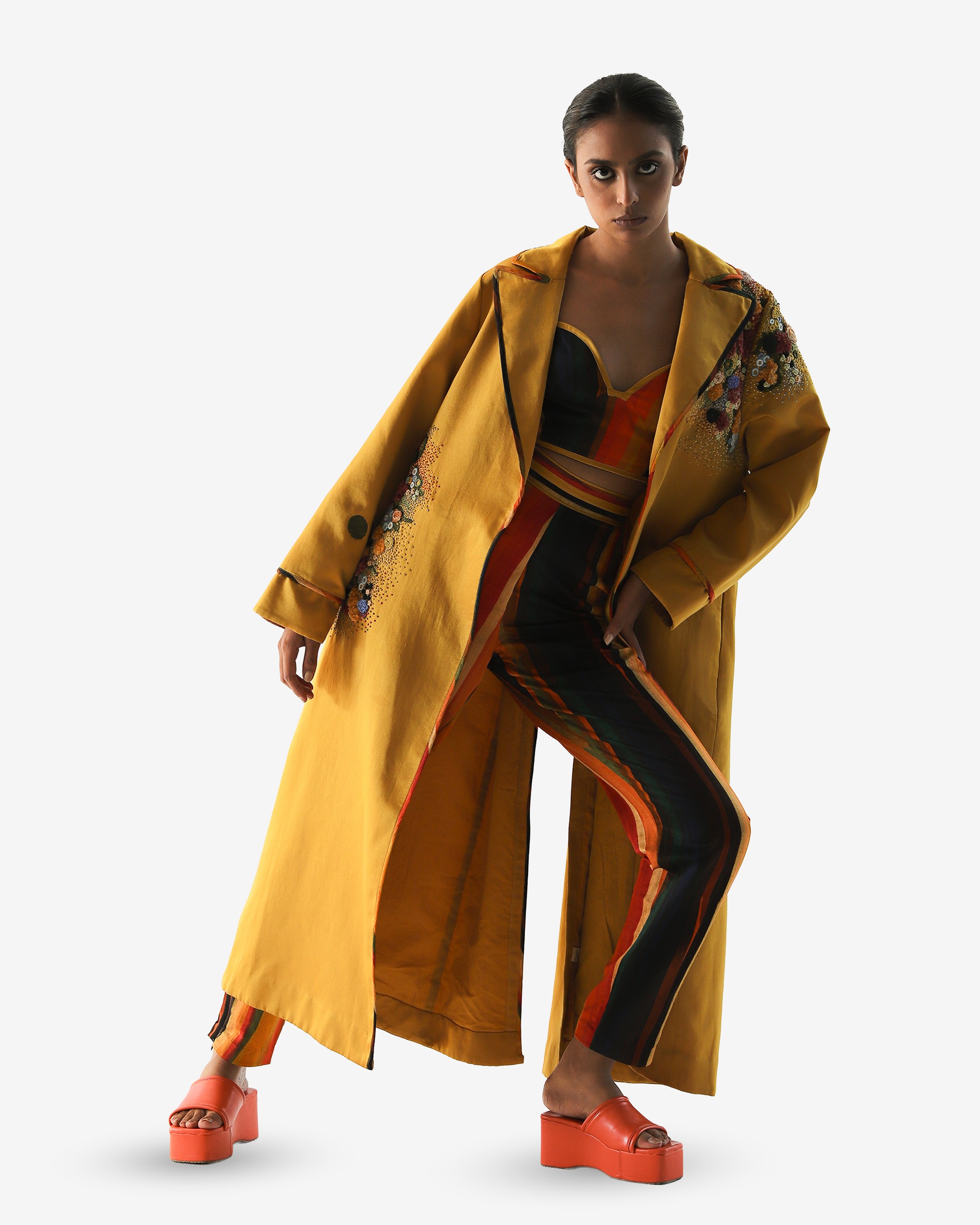 Mustard Impasto Trench