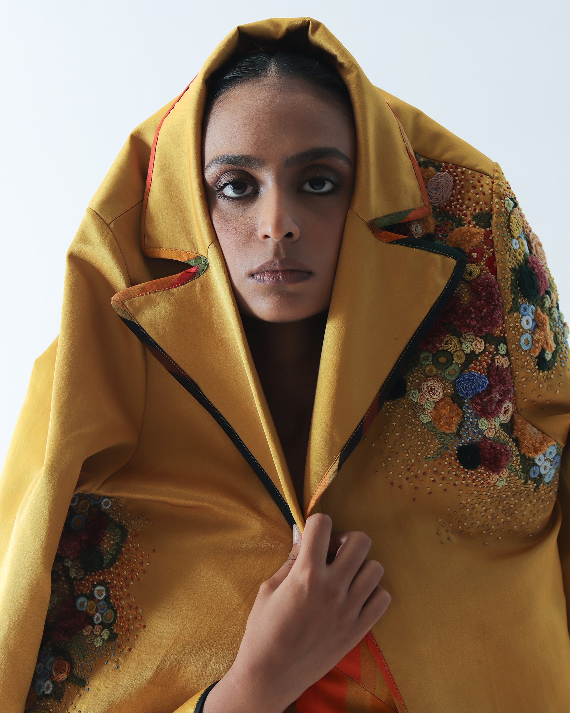 Mustard Impasto Trench