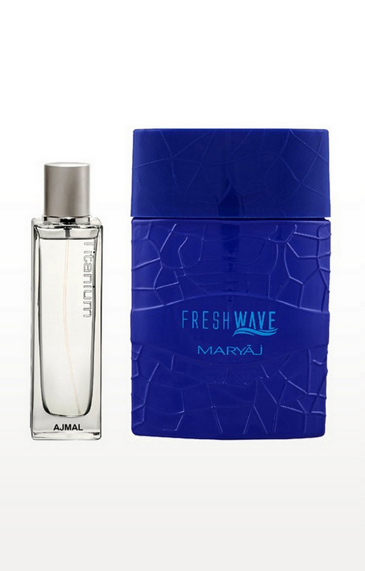 Ajmal | Ajmal Titanium EDP 100ml Fresh perfume for Men & Maryaj FRESH WAVE FOR HIM EAU DE PARFUM 100 ML 0
