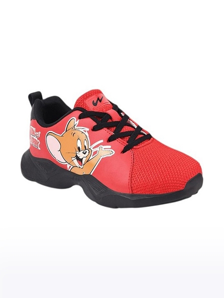 Campus Shoes | Boys Red T&J 02 Running Shoes 0