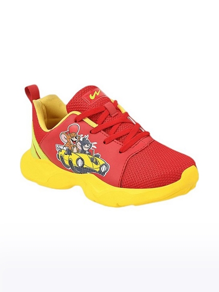 Campus Shoes | Boys Red T&J 03 Running Shoes 0