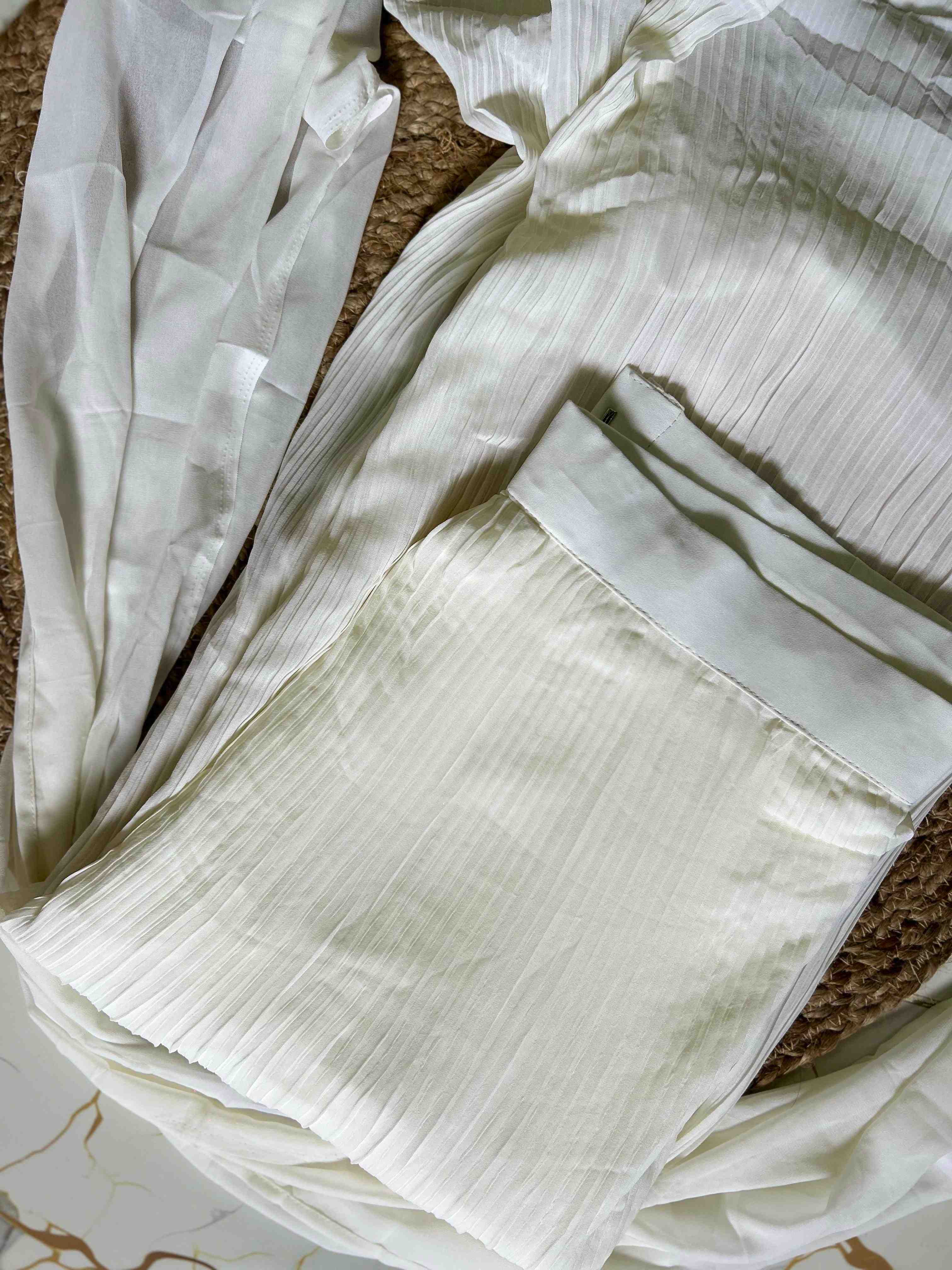 White Elegant Embroidered Dress