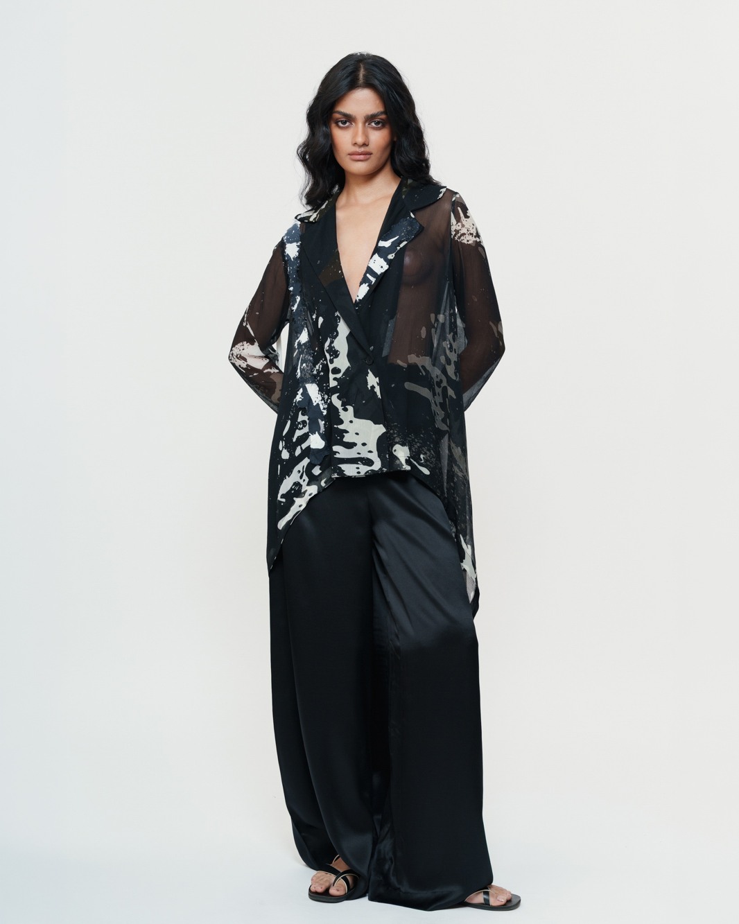 Chiffon Shirt with Trouser