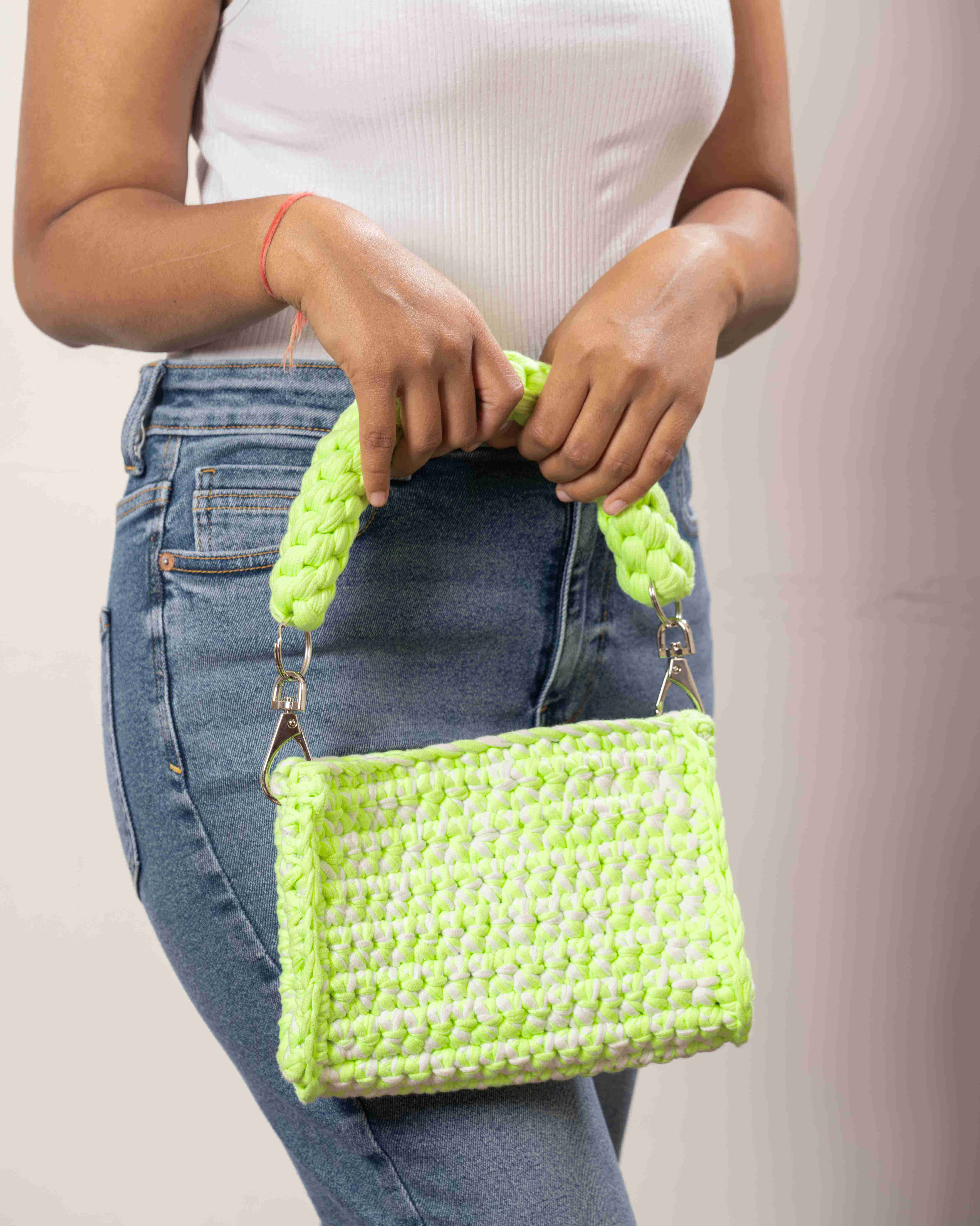 Bold Blend Handbag - Neon