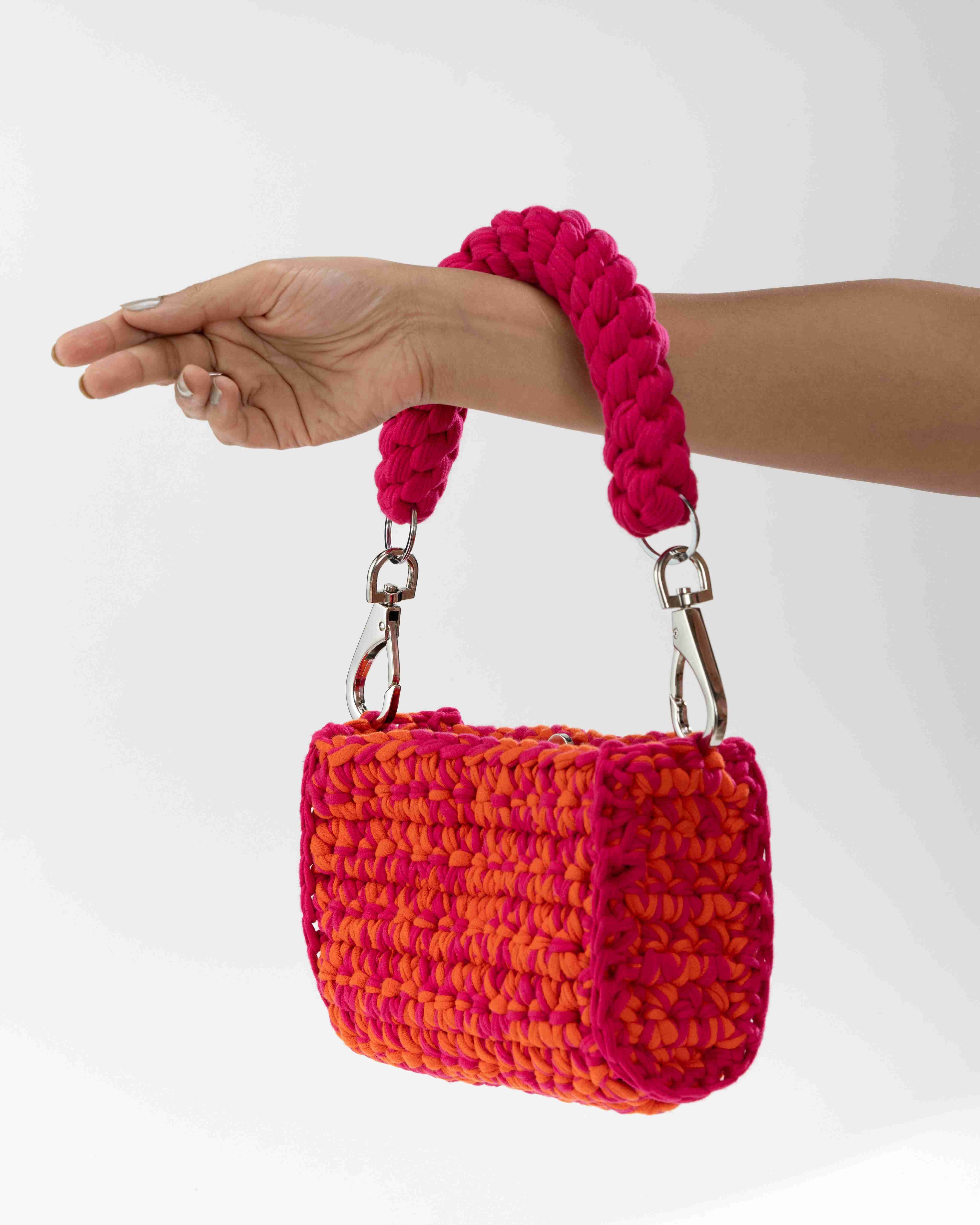 Bold Blend Handbag - Pink & Orange