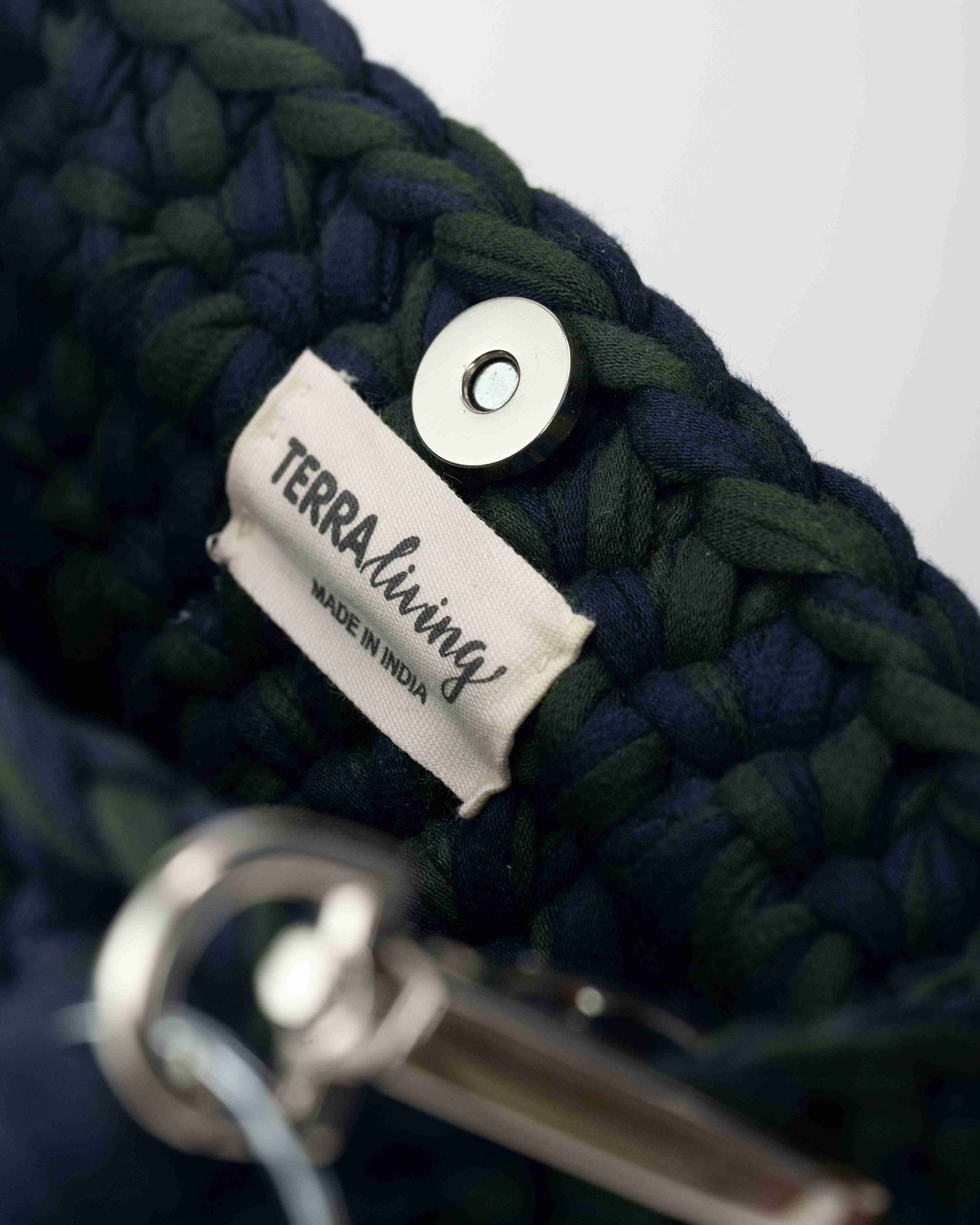 Bold Blend Handbag - Blue & Green