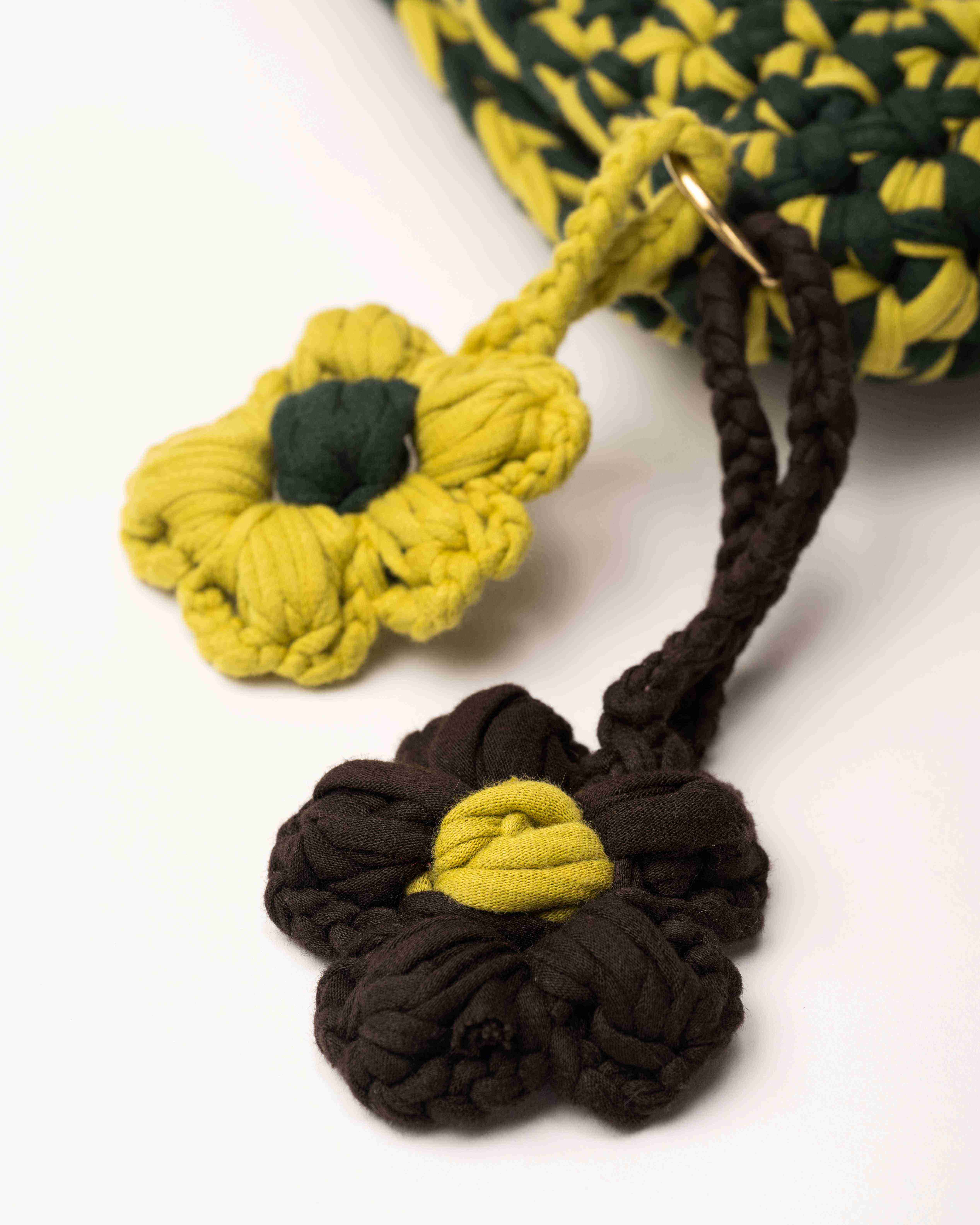 CozyTech Crochet Laptop Sleeve - Green Mix