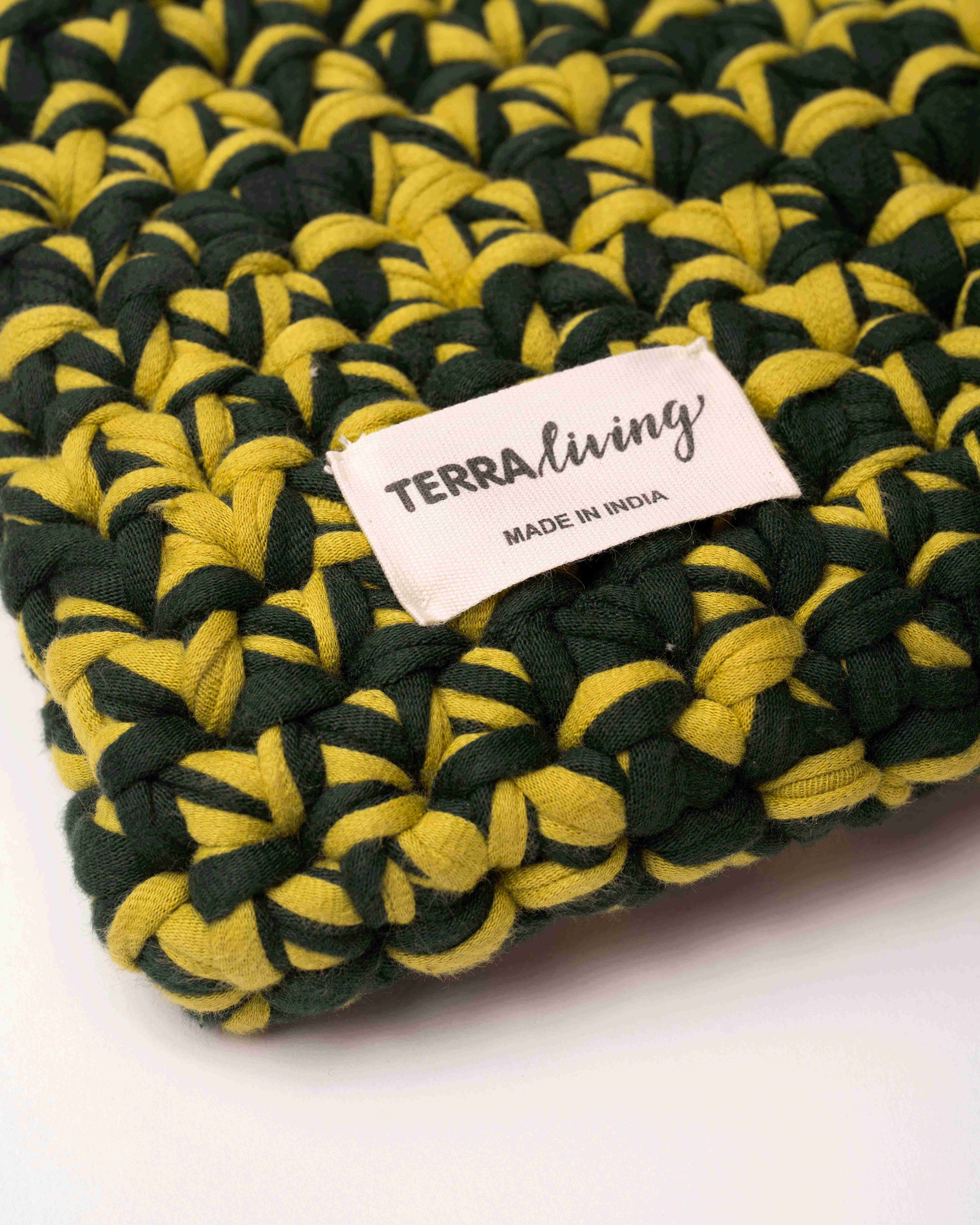 CozyTech Crochet Laptop Sleeve - Green Mix