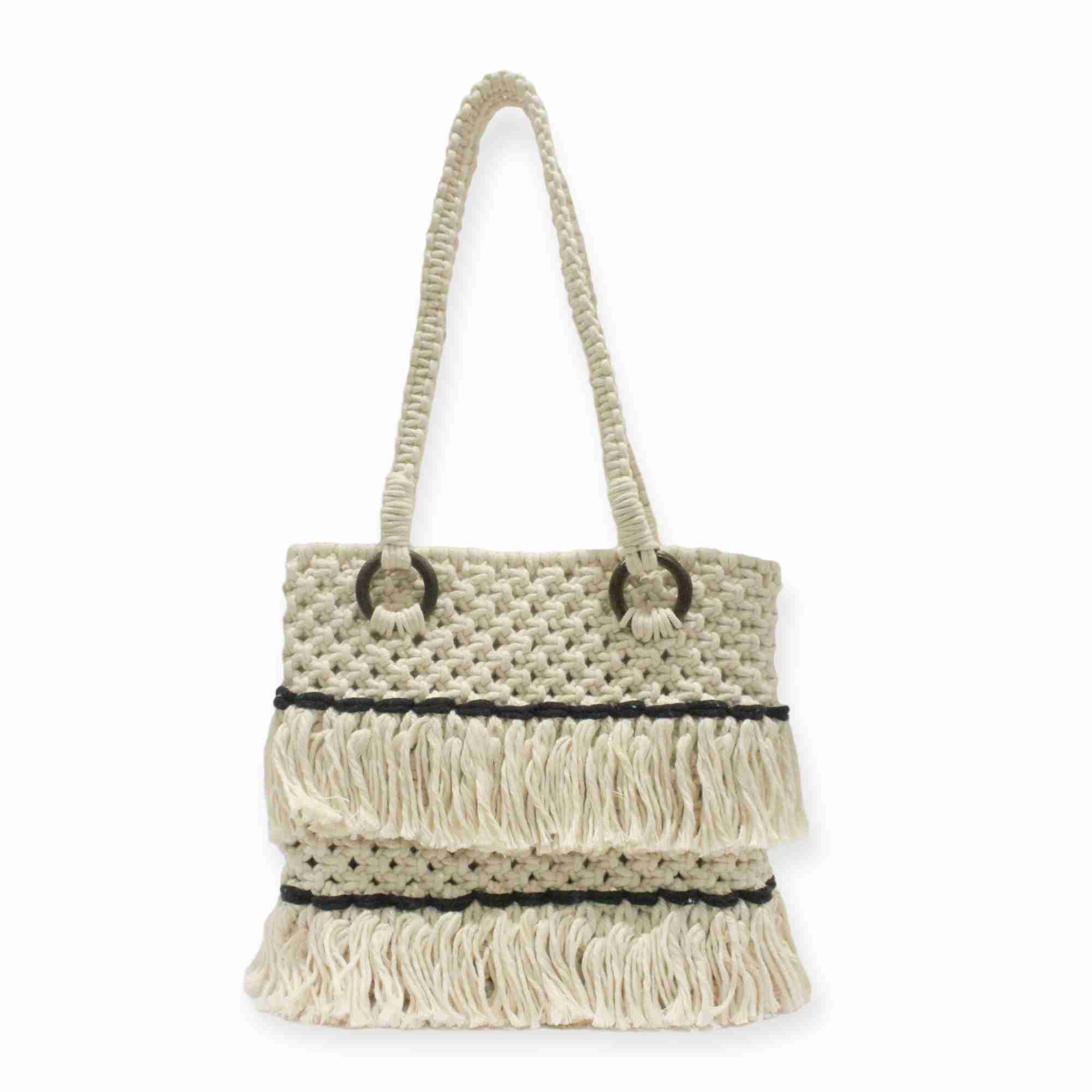 The Fringe n Fabulous Tote- White