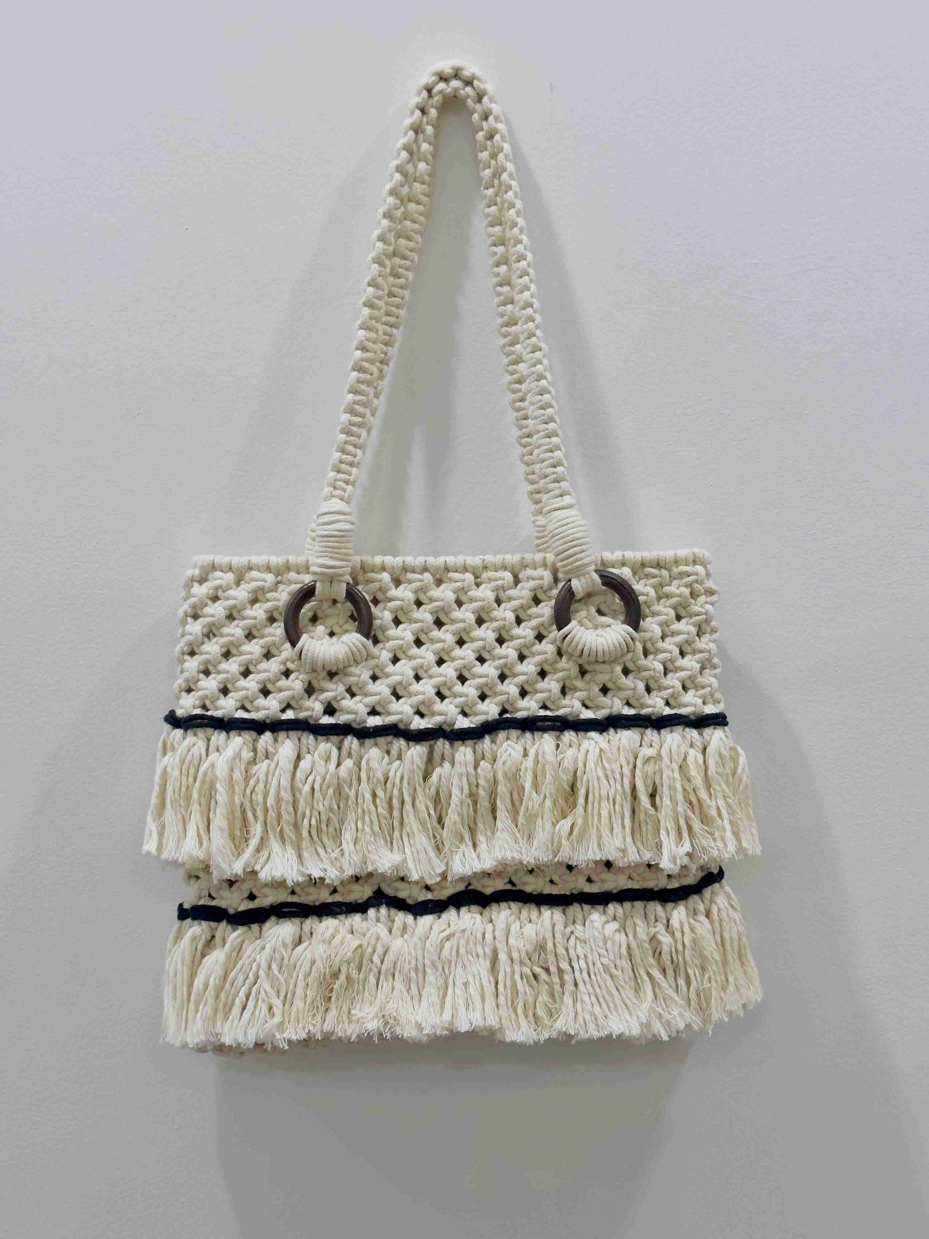 The Fringe n Fabulous Tote- White