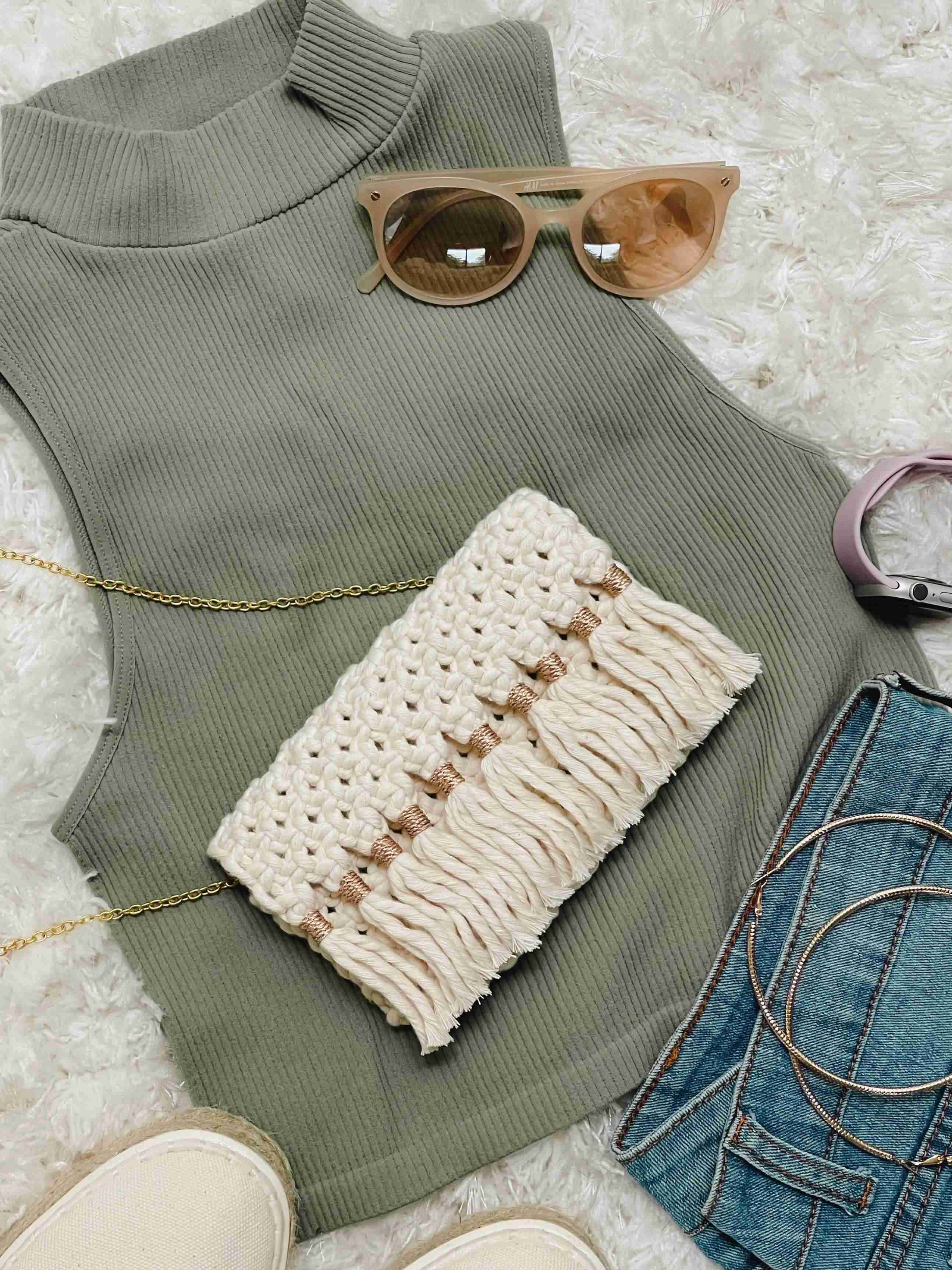Clutch And Go- Offwhite