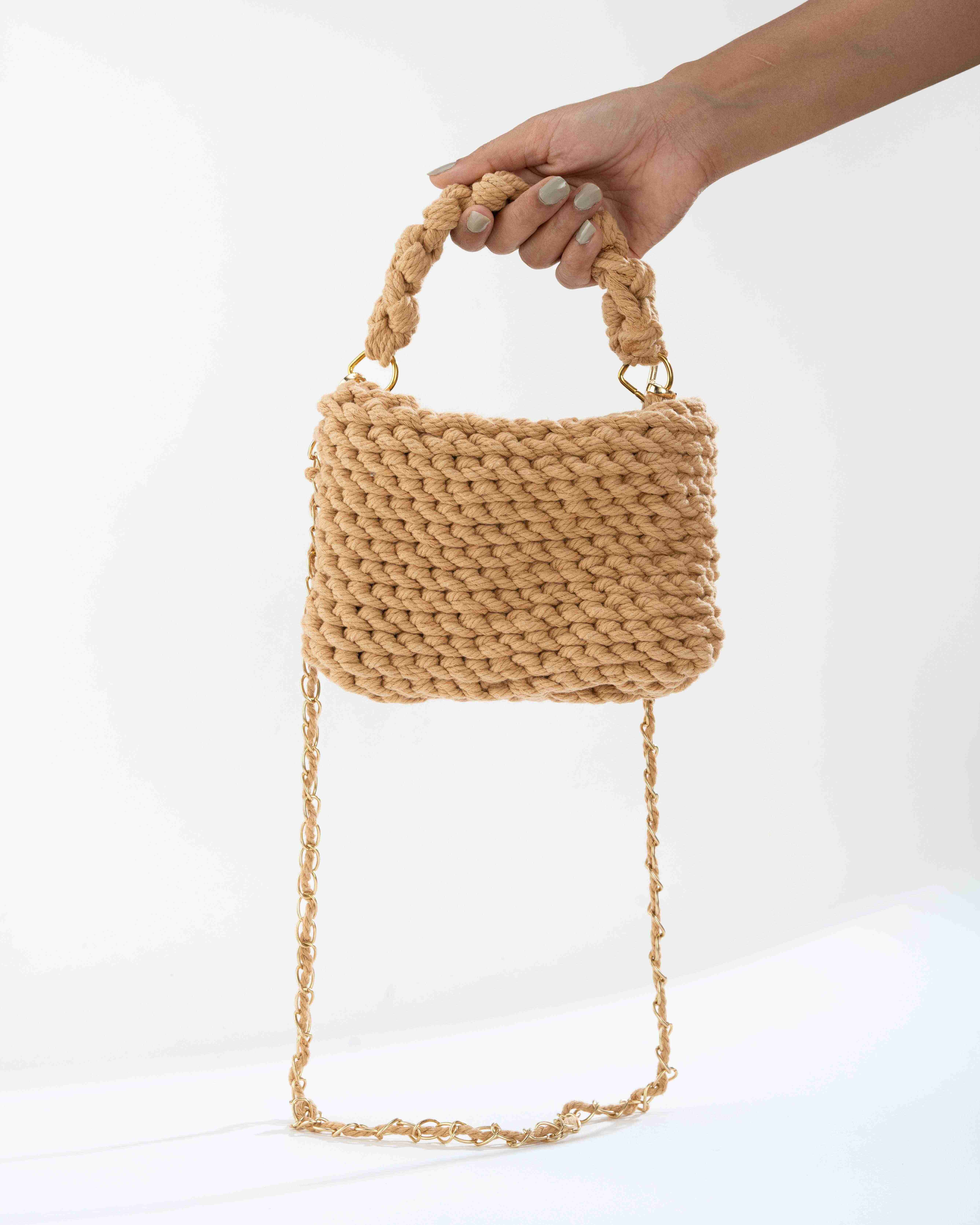 Mini Tote Bag - Brown