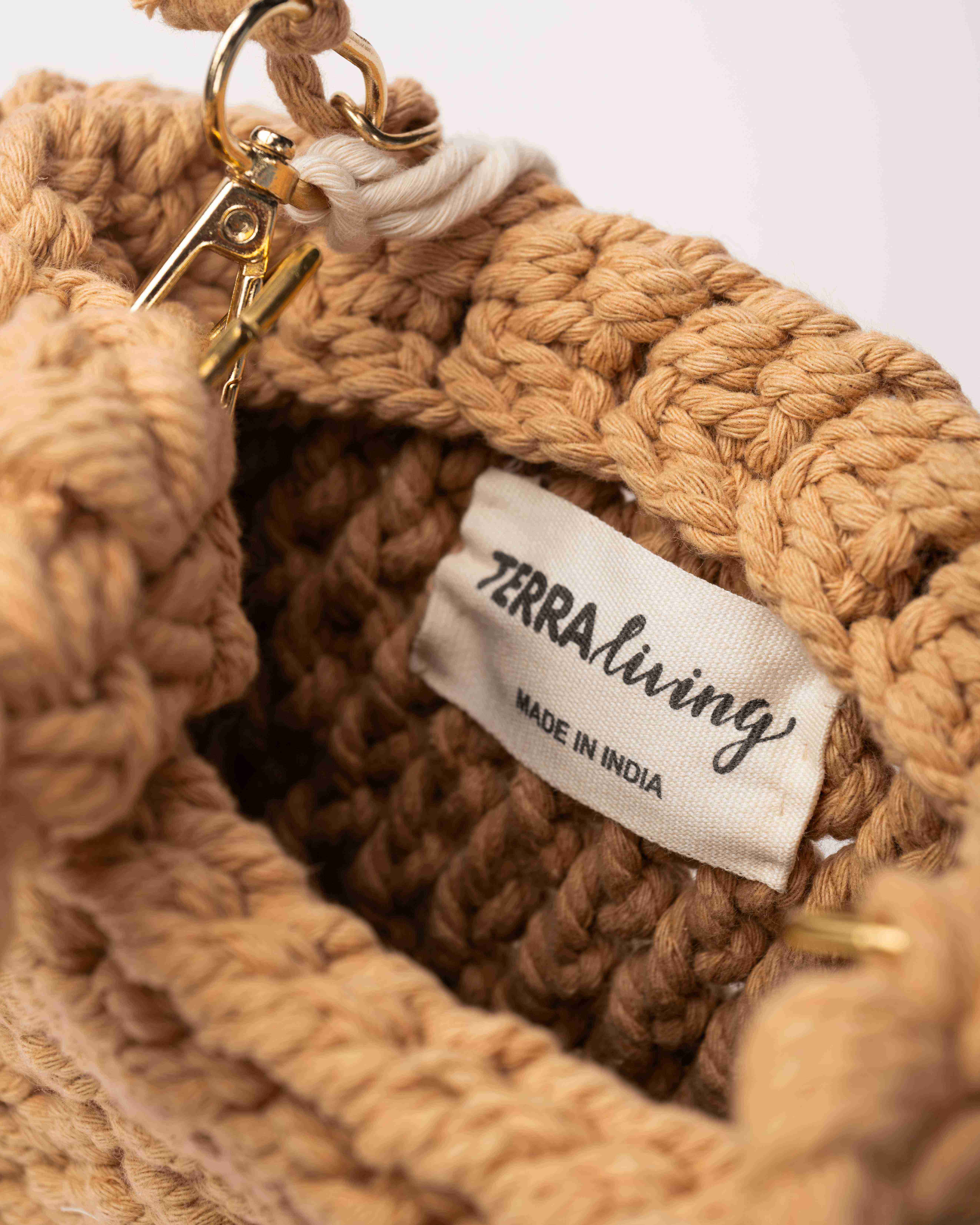 Mini Tote Bag - Brown