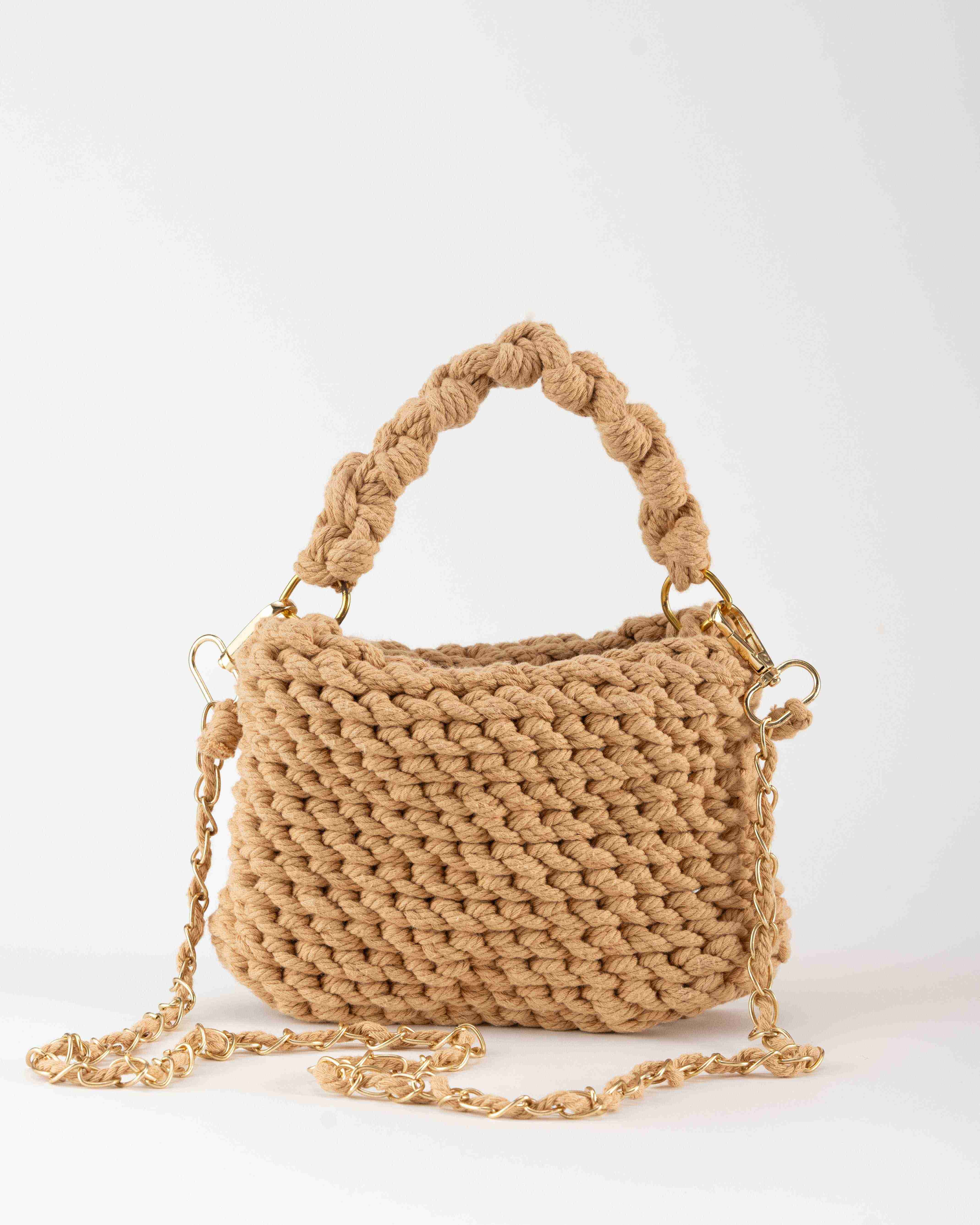 Mini Tote Bag - Brown