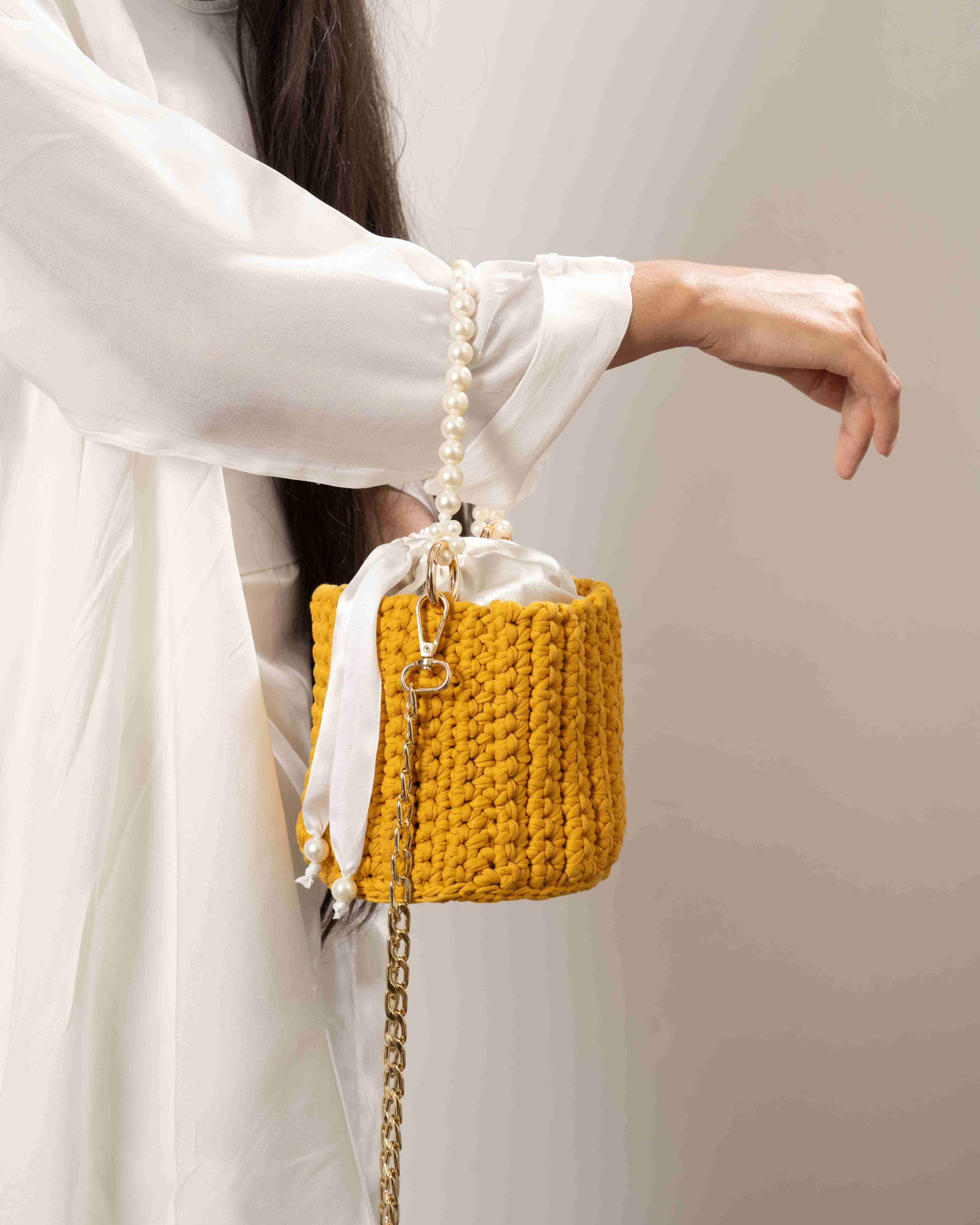 Pearl Harbour Bucket Bag - Mustard