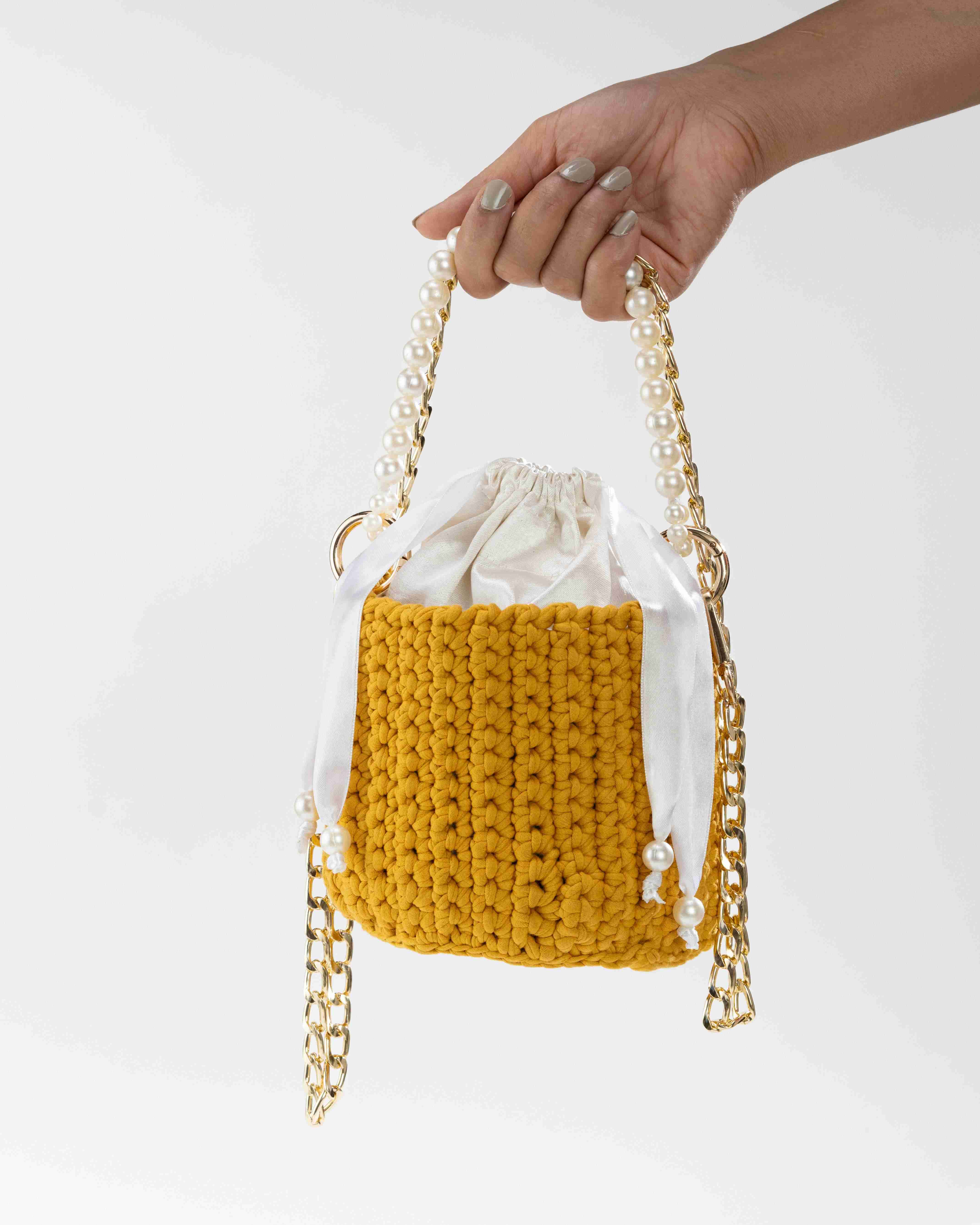 Pearl Harbour Bucket Bag - Mustard