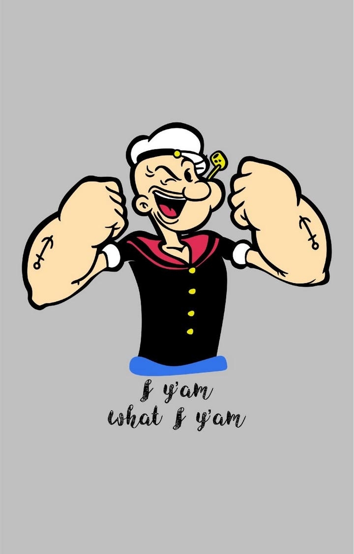 Popeye Men's Half Sleeve T Shirt 1