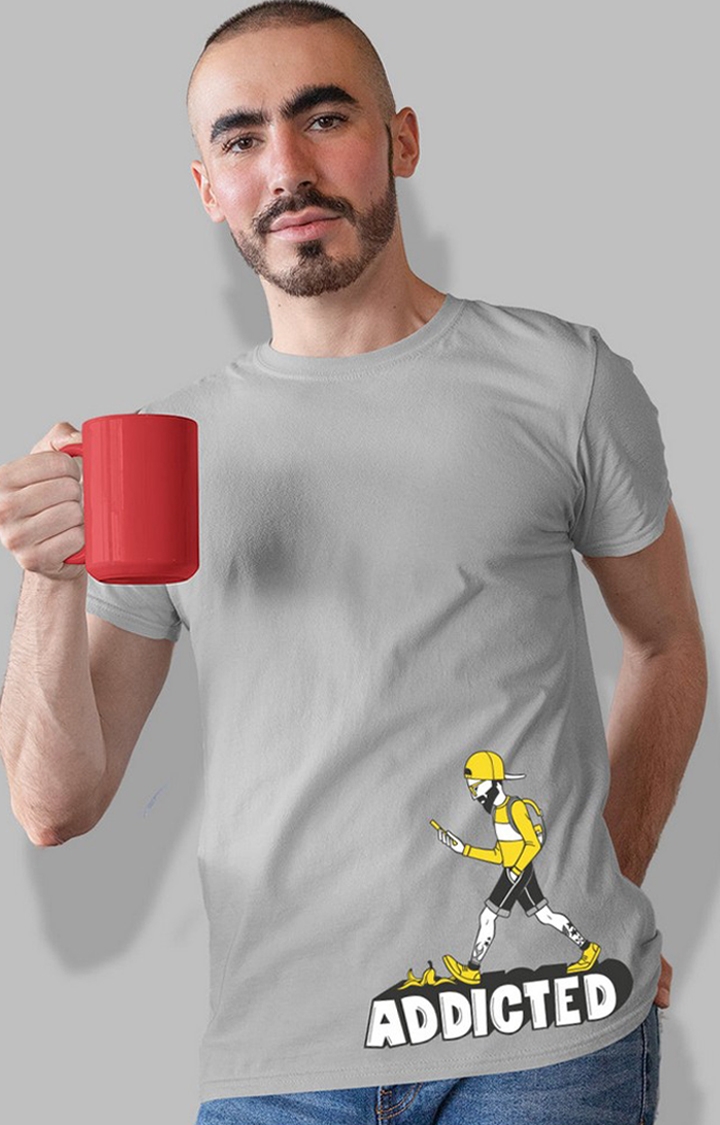 PRONK | Addicted Men's Half Sleeve T-Shirt
