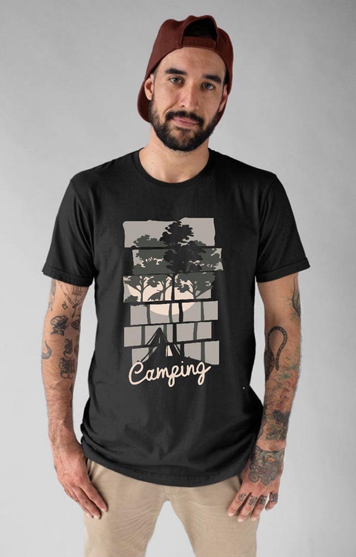 Camping Men's Half Sleeve T Shirt