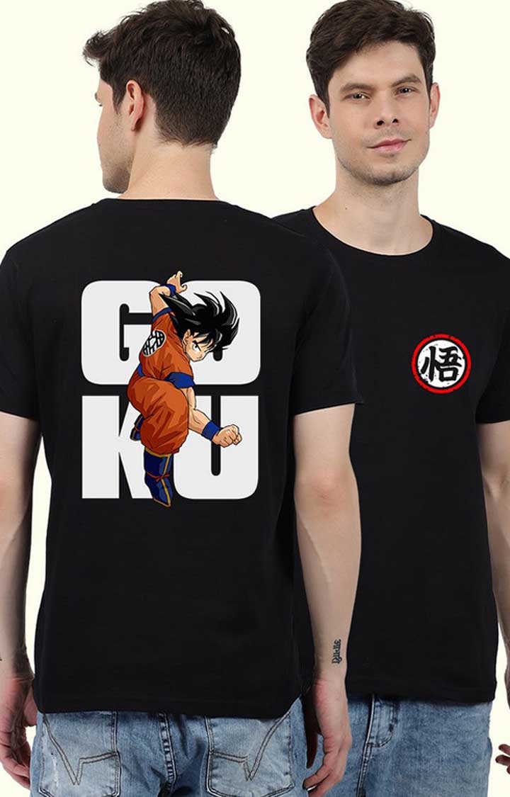 Goku Back Men's Half Sleeve T Shirt