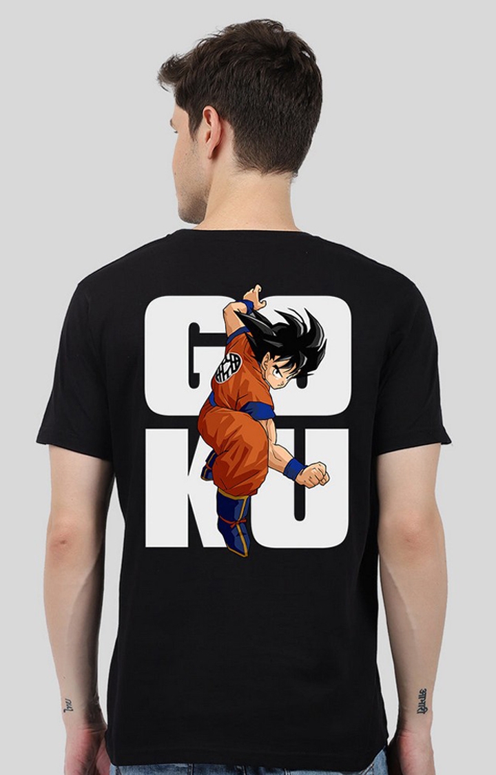 PRONK | Goku Back Men's Half Sleeve T Shirt