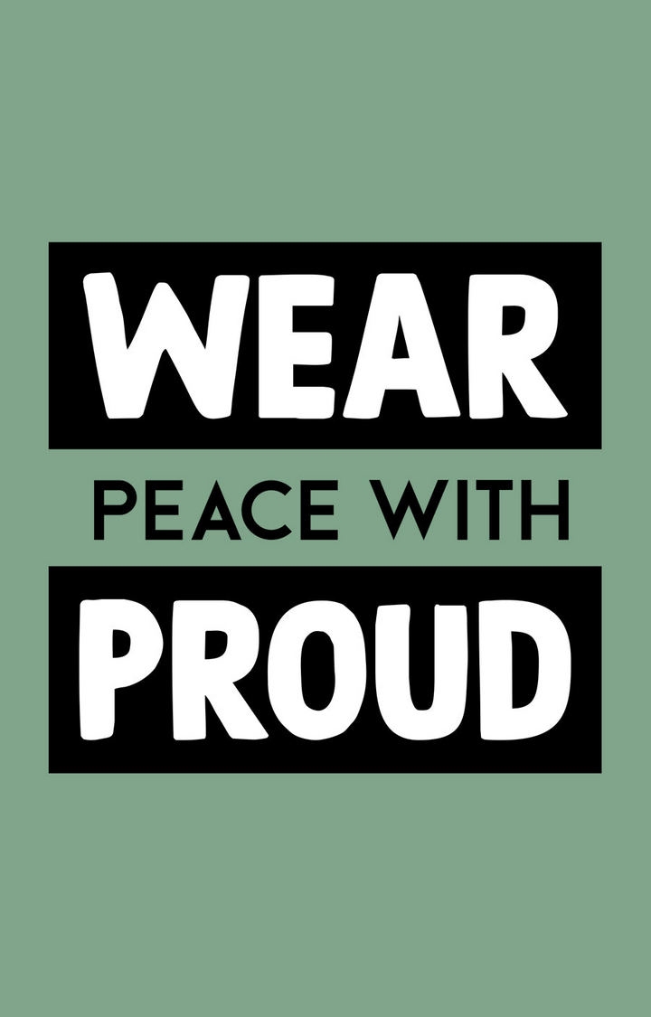 Wear Peace With Proud Men's Half Sleeve T Shirt
