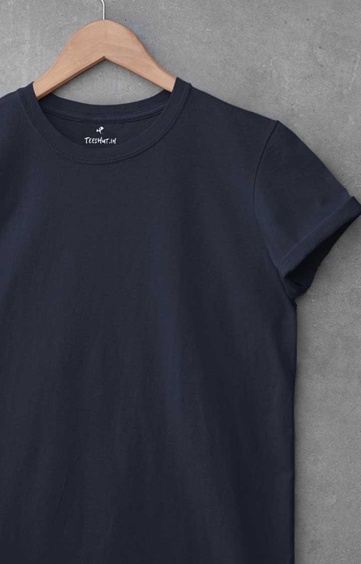 Solid Men's Half Sleeve T-Shirt - Classic Navy